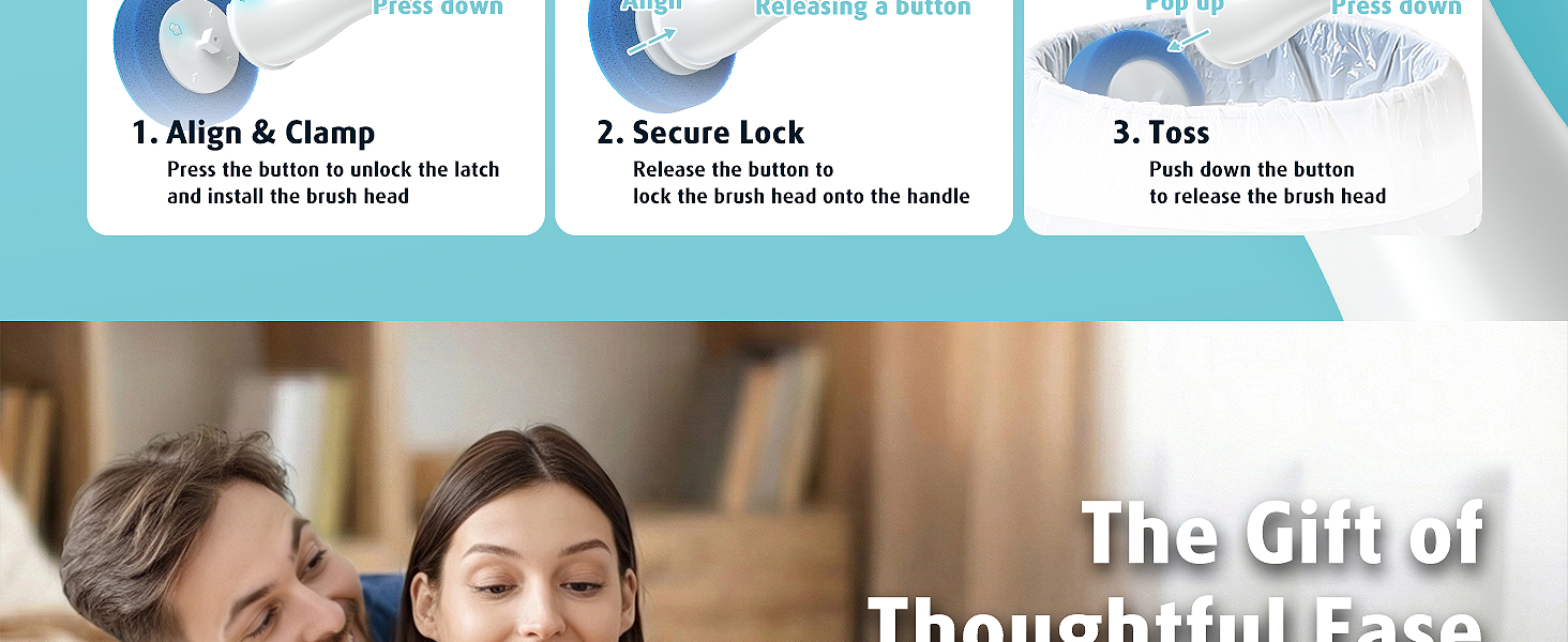 Hands-Free Electric Toilet Brush