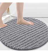 Arotive Round Bathroom Rugs 24x24, Extra Soft Thick Absorbent Shaggy Chenille Bath Rugs, Non-Slip...