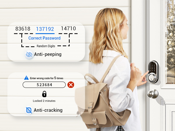 front door lock set keyless entry