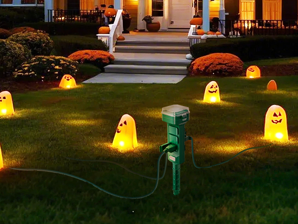 halloween outdoor decorations dawn to dusk outdoor timer