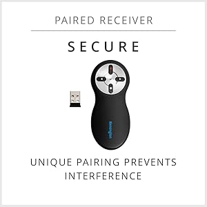 unique pairing prevents interference