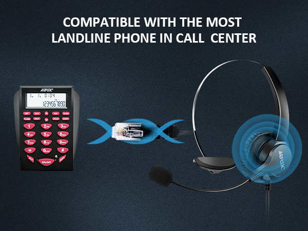 Compatible with the most Landline Phone in Call Center