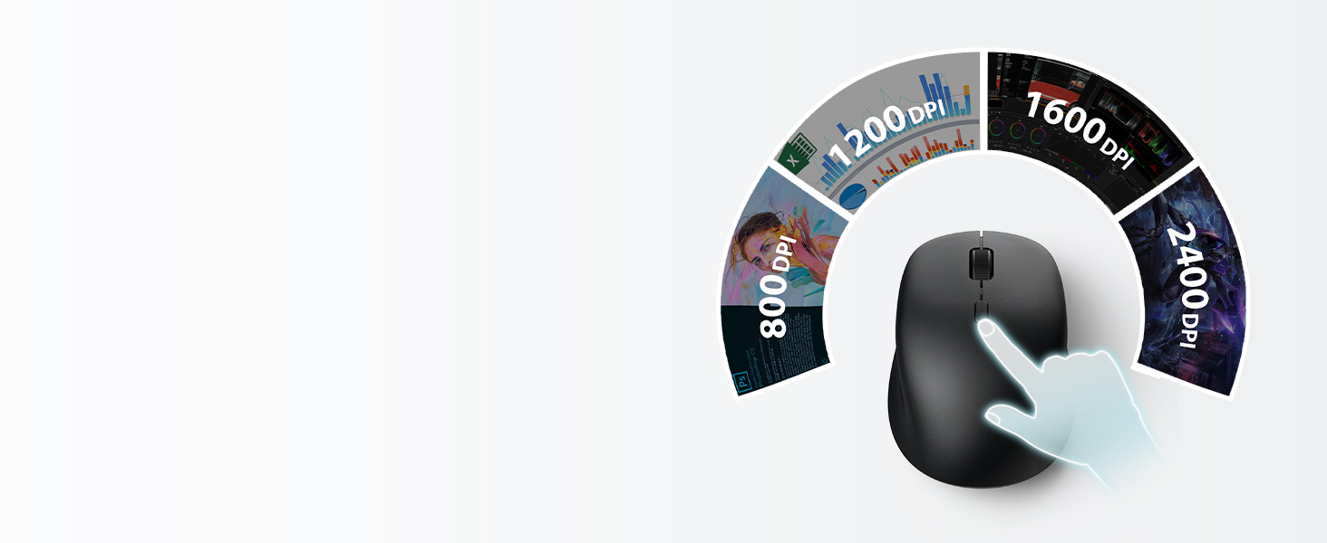 Adjustable DPI for Versatile Control