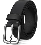 VATAN Men's Genuine Leather Casual Every Day Jeans Belts, Handmade Men Leather Belt with Gift Box