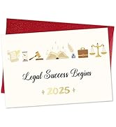 DISJOURNEY Graduation Card for Law School - Lawyer Congratulations Cards 2025 Law School Graduati...