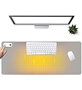 Warm Desk Pad, Heated Mouse Pad, Keyboard Mat, Electric Heating Desk Pad with 5 Heating Levels & ...