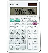 Sharp EL-330WB Standard Function Basic Desktop Calculator, Large Display, For Home and Office, Du...