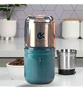COOLKITS Coffee Grinder [ 170g / 5.7 OZ ], Shockproof Herb Grinder,Spice grinder with 304 Stainle...