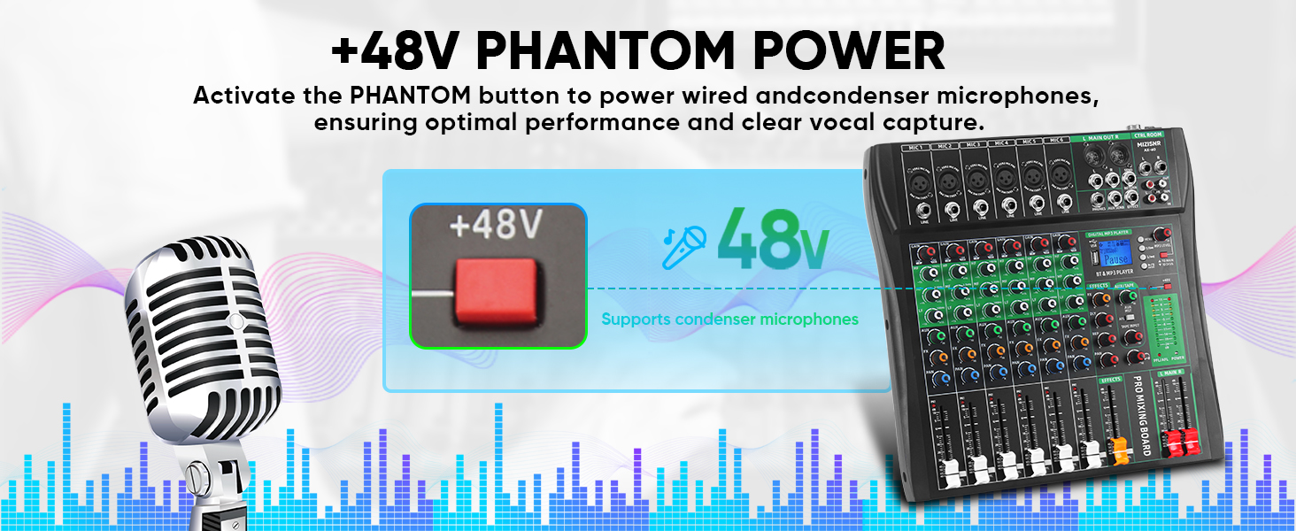 +48V PHANTOM POWER