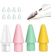 AmberVec 4 Pack Replacement Tips for Apple Pencil 2nd Generation and 1st Gen, Fine Point Nibs wit...