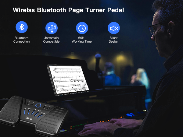 Wireless Bluetooth Page Turner Pedal