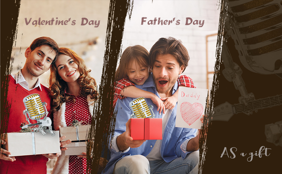 Vintage Microphone Robot Lamps