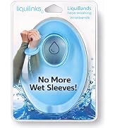 LiquiBands Face Washing Wristbands to Catch Water Drips - Stop Wet Sleeves and Counter Puddles - ...