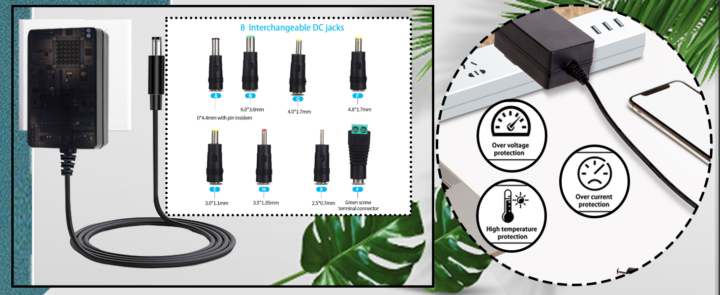 15V 1.5A Power Supply AC DC Adapter