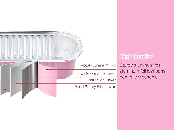 Aluminum Mini Loaf Pans with Lids