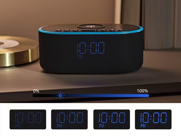 bedside clock with charger