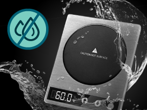 The waterproof surface making it safe and easy to clean up in the case of spilled drinks.