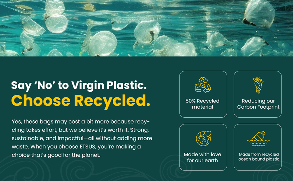 recycled trash bags