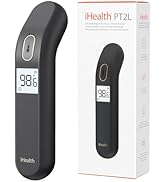 iHealth No-Touch Forehead Thermometer for Adults and Kids, Baby Thermometer with 3 Color-Coded Al...