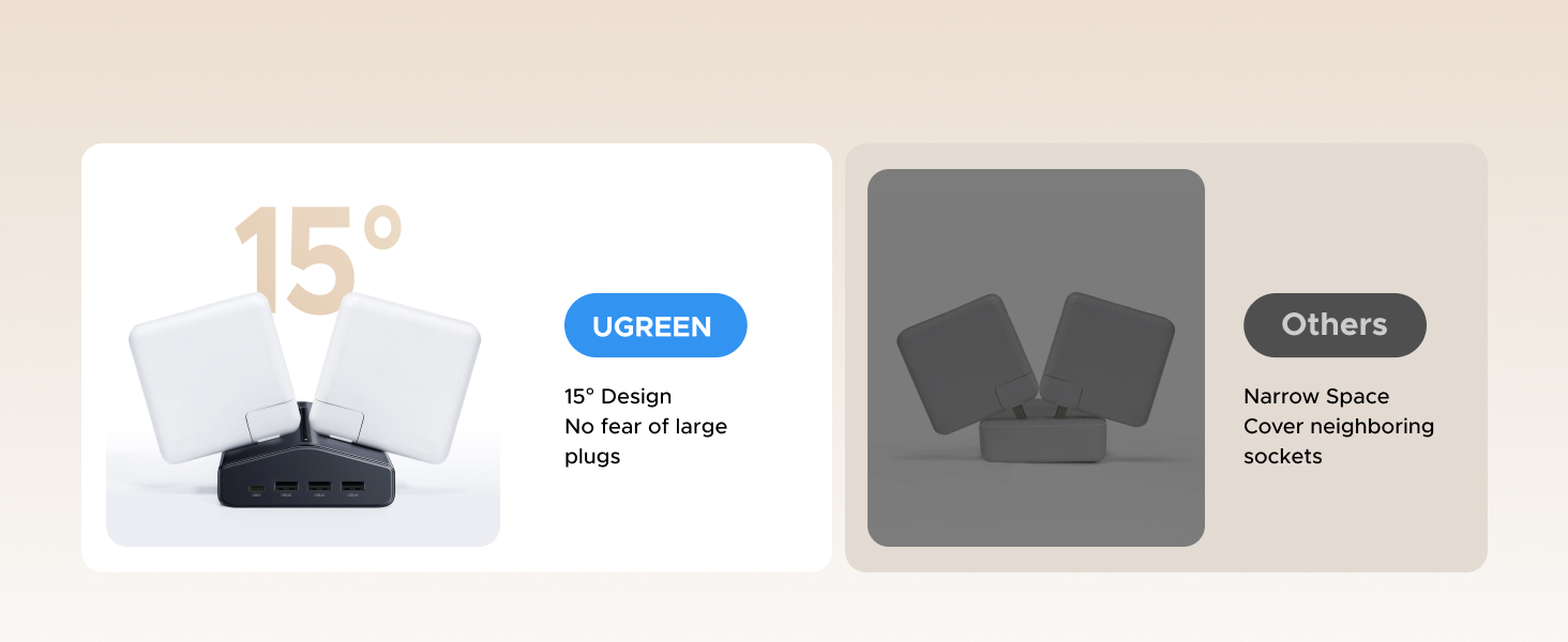 ugreen power strip with usb port