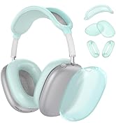 Case Cover for AirPods Max Headphones, Clear Silicone Ear Pad Case Cover/Ear Cups Cover/Headband ...