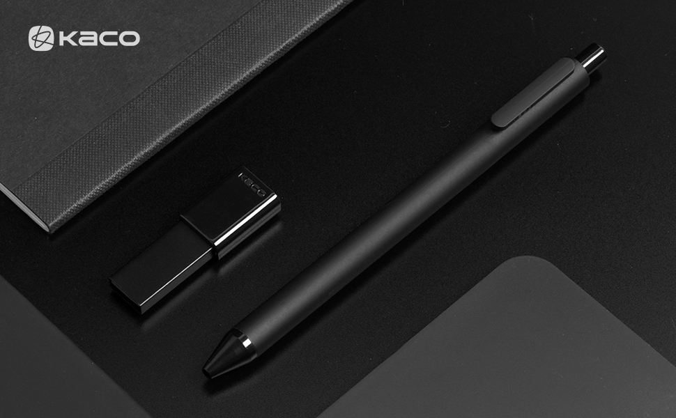 Kaco gel ink pens black