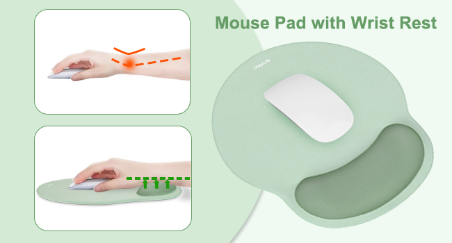 Ergonomic Mouse Pad and Keyboard Wrist Rest
