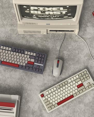 Womier PBT Keycaps Set 130 Keys, Custom White Japanese Keyboard Doubleshot Dye Sub Side Print Shine ...