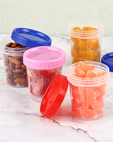 dressing containers with lids
