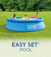 INTEX 28131EH Easy Set Inflatable Swimming Pool Set: 12ft x 30in – Includes 530 GPH Cartridge Fil...