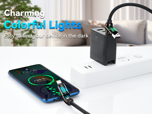 240w 4-in-1 universal fast charging cable