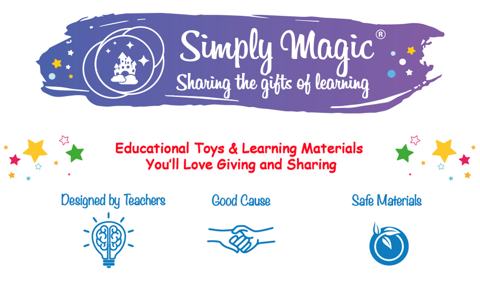 Simply Magic logo, toddler tracing book, alphabet tracing book, i can write, tracing letters