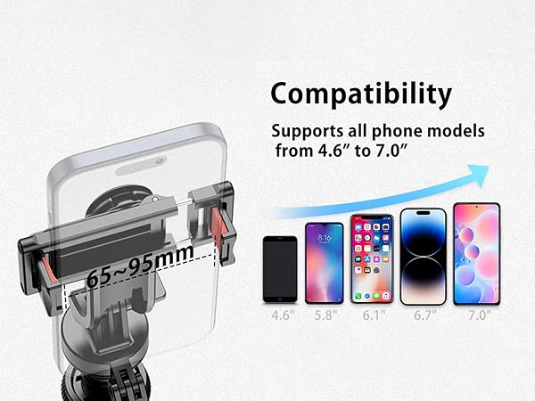 Selfie Stick Tripod, Extendable Tripod for Phone &amp; Selfie Stick with Detachable Phone Holder