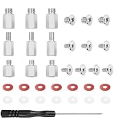34PCS M.2 Screws Kit, M2 NVMe SSD Mounting Screw and Standoff Assortment with Screwdriver, Silver...