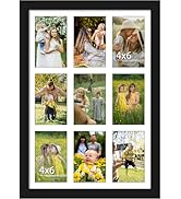DUENPY 13x19 Collage Picture Frame 4x6 Collage Picture Frame Displays Nine 4x6 inch Photos Collag...