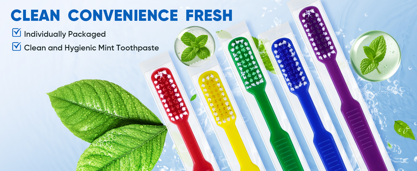 disposable toothbrushes with toothpaste