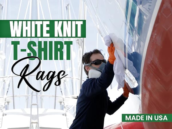 SupremePlus Recycled White Knit T-Shirt Cleaning Rags are ideal for all your cleaning needs