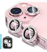 Tensea for iPhone 15 / iPhone 15 Plus Camera Lens Protector, 9H Tempered Glass Camera Cover Scree...