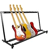 Kuyal Guitar Stand,Multi-Guitar Display Rack Folding Stand Band Stage Bass Acoustic Guitar, Black...