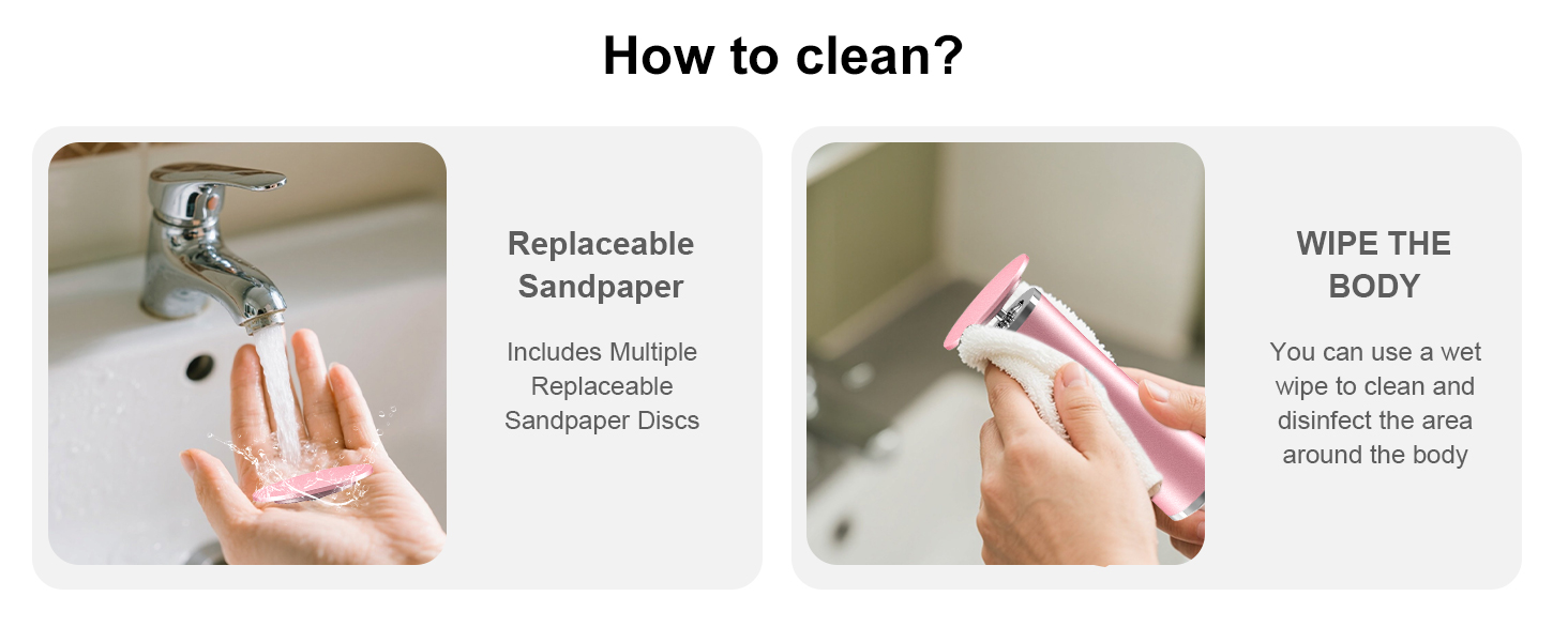 heel scraper for cracked heels