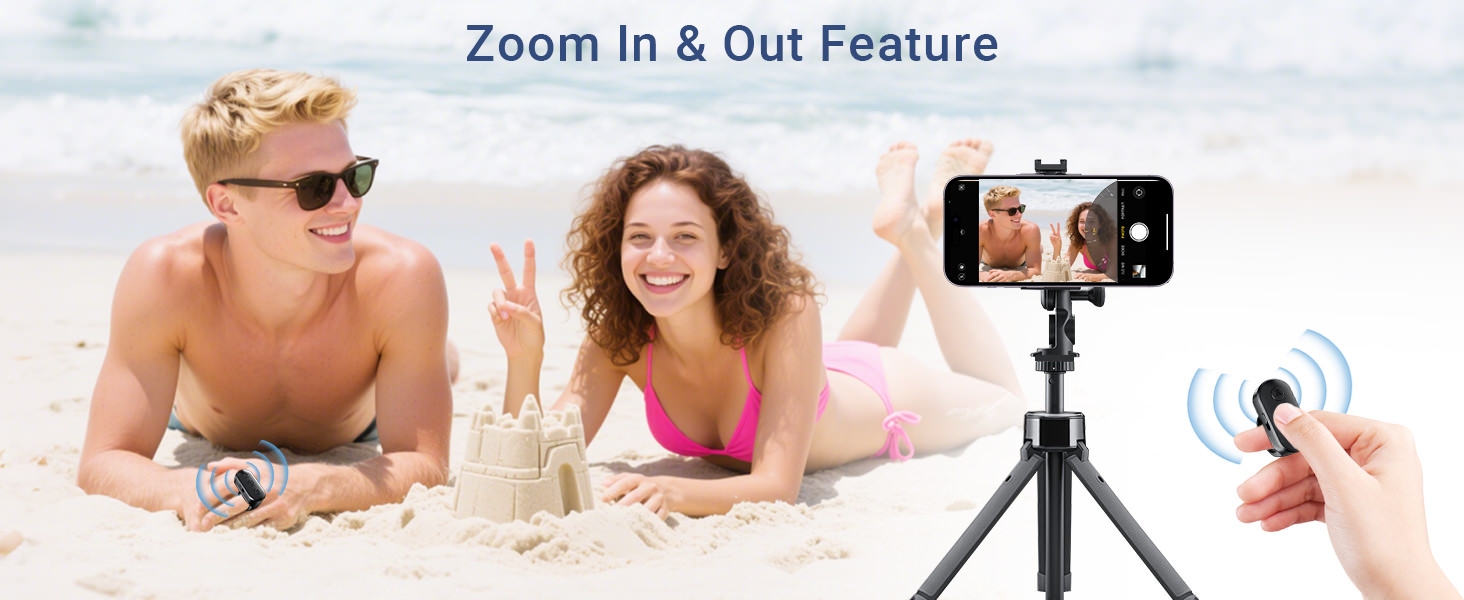 Phone Camera Ring Remote Control with Zoom in/Out