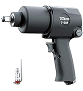 1/2" Air Impact Wrench, Heavy Duty Double Hammers Impact Gun, 520 ft. Lb, 1/4 Inch Air Inlet, Adj...