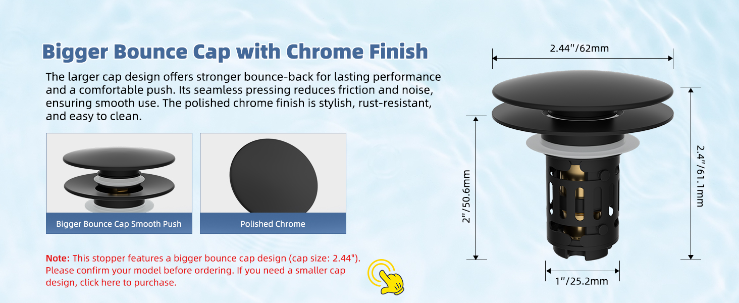 Upgraded Big Push Cap Design