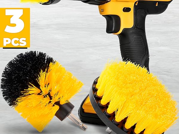 bathroom cleaning supplies drill brush set car detailing wall cleaner brush cleaner wheel cleaner