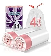 Small Trash Bags 4 Gallon Drawstring-Ryobyo 4 Gallon Trash Bag Extra Strong, Small Garbage Bags 4...