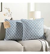 CPC Throw Pillow Covers for Couch, 20x20 Inch Decorative Couch Pillows for Living Room, 100% Cott...