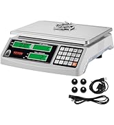 VEVOR Industrial Counting Scale, 15 kg x 0.5 g, Digital Scale for Parts and Coins, g/kg/lb Units,...