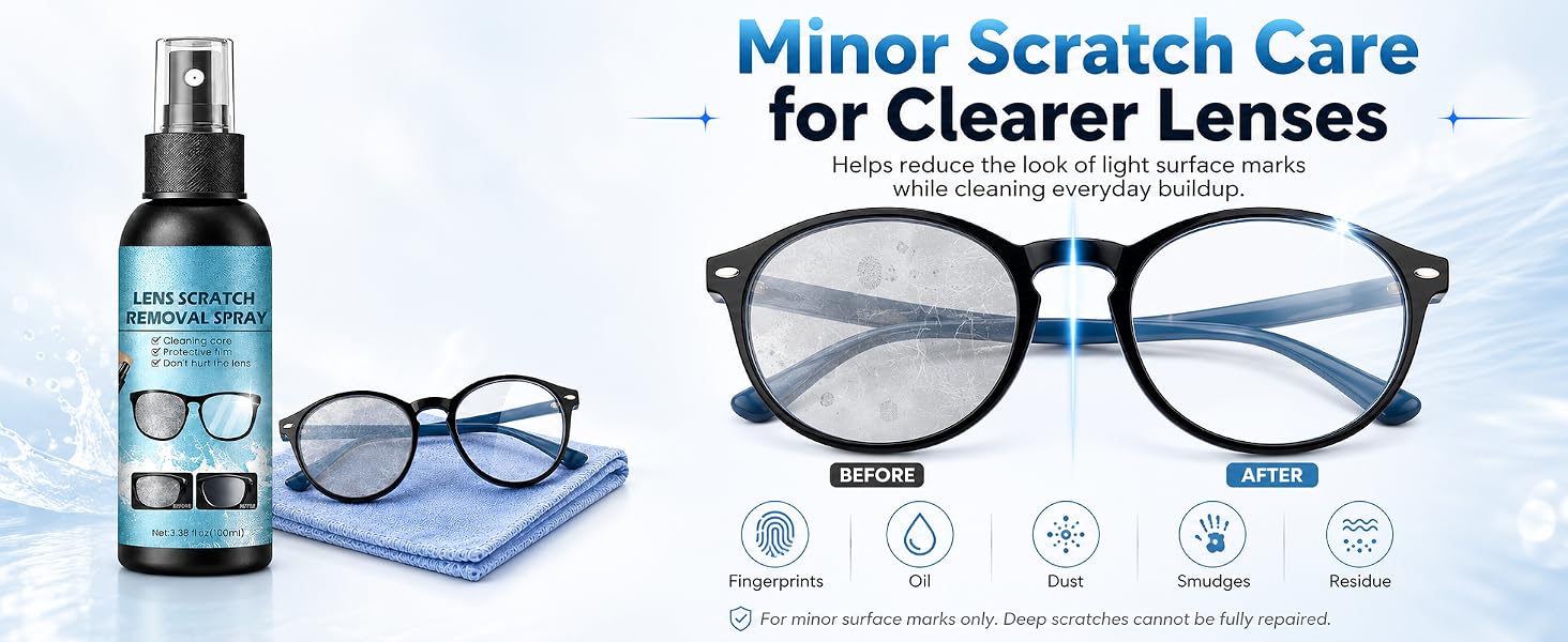 lens scratch removal spray eyeglass
