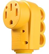 MICTUNING 125 250V 50Amp Heavy Duty RV Female Replacement Receptacle Plug with Ergonomic Handle