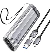 ORICO Aluminum M.2 NVMe SSD Enclosure, USB 3.2 Gen 2(10Gbps ) to Tool-Free NVMe PCI-E M.2 SSD Cas...